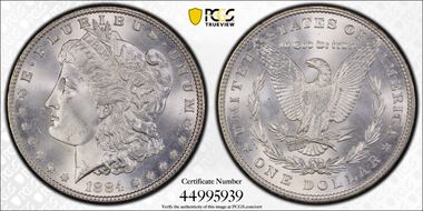 1884 $1 MS66+