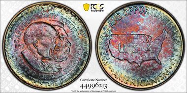 1952 50C Washington-Carver MS67+