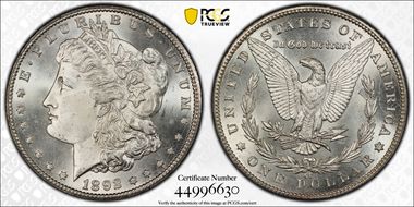 1892-CC $1 MS65+