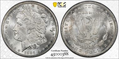 1884-CC $1 MS63