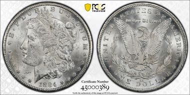 1884-CC $1 MS62