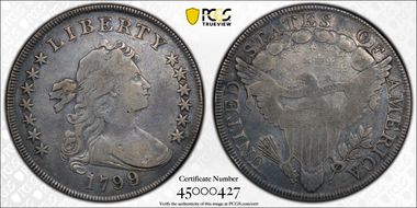 1799/8 $1 15 Reverse Stars N1