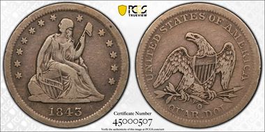1843-O 25C VF20