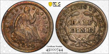 1848 H10C Large Date VF25