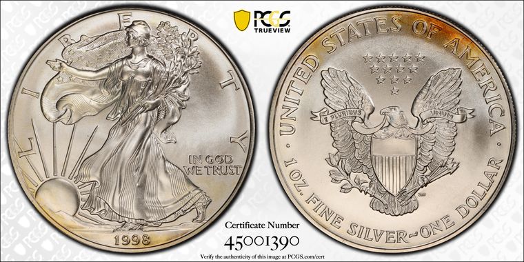 Cert 45001390 - Coin Image