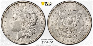 1886 $1 AU53
