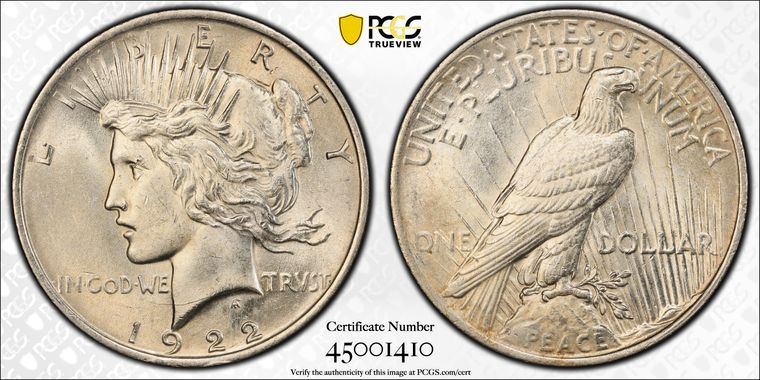 Cert 45001410 - Coin Image