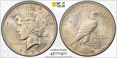 1922 $1 MS62