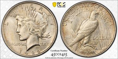 1922 $1 MS61