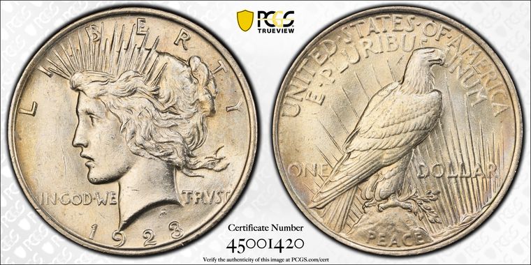 Cert 45001420 - Coin Image