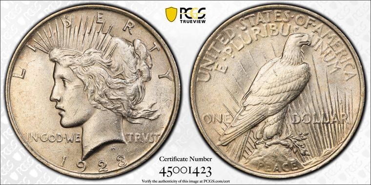 Cert 45001423 - Coin Image