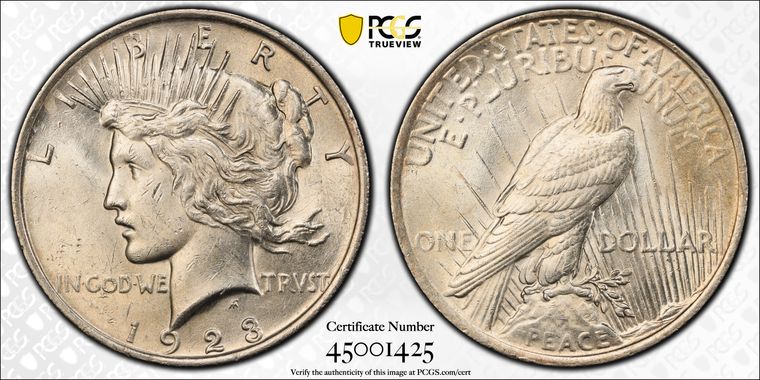 Cert 45001425 - Coin Image