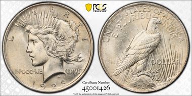 1923 $1 MS62