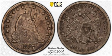 1887 25C VF25