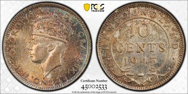 1945-C 10C MS62
