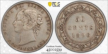 1896 50C VF35