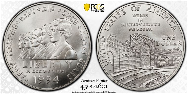 Cert 45002601 - Coin Image