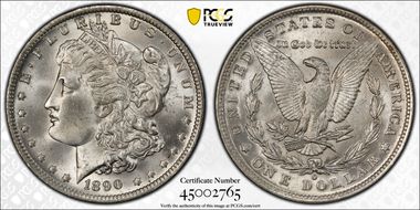 1890-O $1 MS64