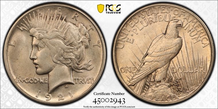 Cert 45002943 - Coin Image