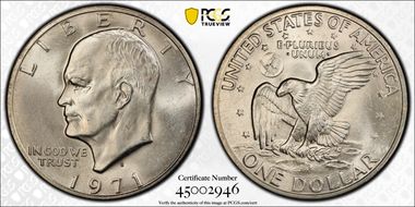 1971-S $1 Silver MS65