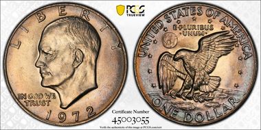 1972 $1 Type 3 MS65