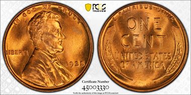 1935 1C MS66+ RD