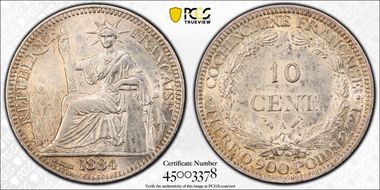 1884-A 10C Lec-18 AU58