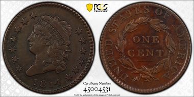 1814 1C Plain 4 VF30BN