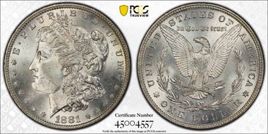 1881-O $1 MS64