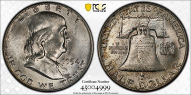 1954-D 50C MS64