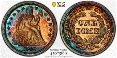 1849 10C MS65