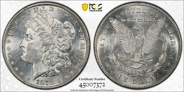 1878-S $1 MS62