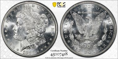 1882-S $1 MS63