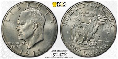 1971-S $1 Silver MS65