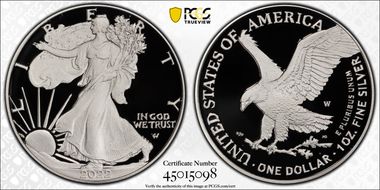 2022-W  $1 Silver Eagle First Strike PR70DCAM