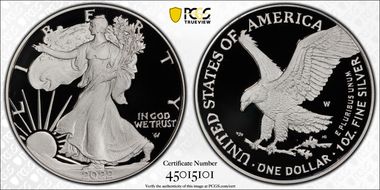 2022-W  $1 Silver Eagle First Strike PR70DCAM