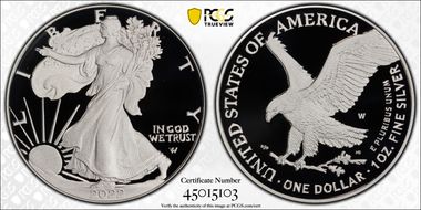 2022-W  $1 Silver Eagle First Strike PR69DCAM