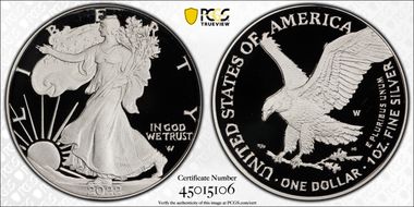 2022-W  $1 Silver Eagle First Strike PR70DCAM