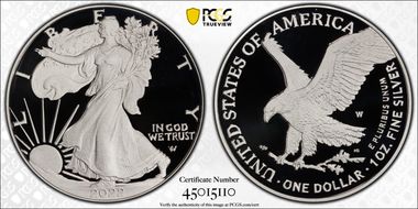 2022-W  $1 Silver Eagle First Strike PR70DCAM
