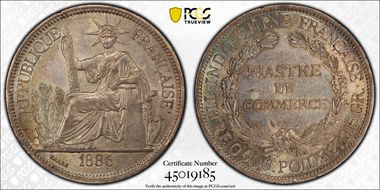 1886-A Piastre Lec-267 MS61