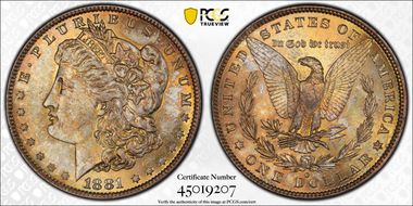 1881-O $1 MS64