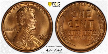 1937-S 1C MS67RD