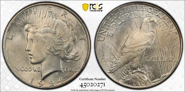 1924 $1 MS65