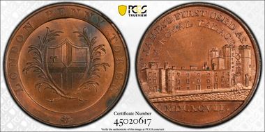 (c.1790) Tk 1D DH-58 Middlesex, Kempson's MS64RB