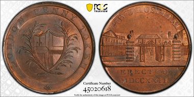 (c.1790) Tk 1D DH-57 Middlesex, Kempson's MS64RB