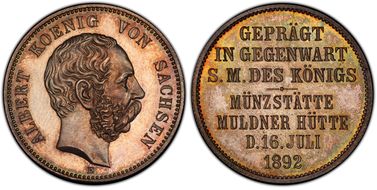 1892-E (2 Mk) J-126 X-12 Mint Visit PR65