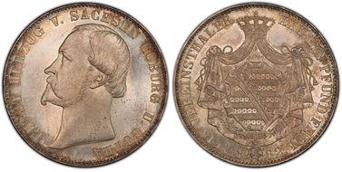1862-B Thaler KM-130 Dav-826 MS63