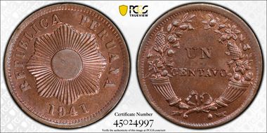 1941 1C KM-208a Thin Planchet MS65BN