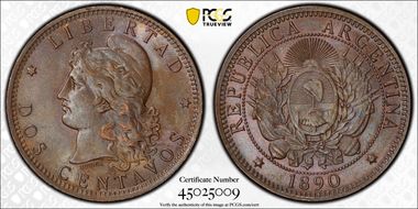 1890 2C KM-33 MS63BN