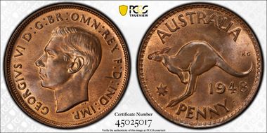 1948 (m) 1D KM-36 MS65RB